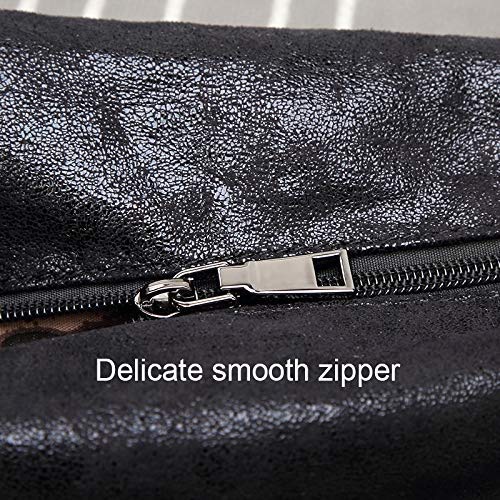 Liansheng Bolso del Hombro de la Moda de Las Mujeres, Bolso Diagonal de Cadena del Bolso de Las señoras de Gran tamaño (Color : Black)