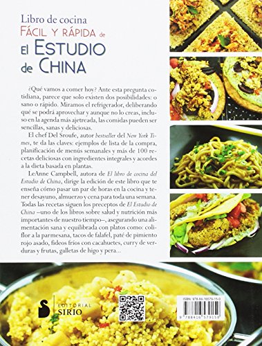 Libro de cocina fácil y rápido de estudio de china