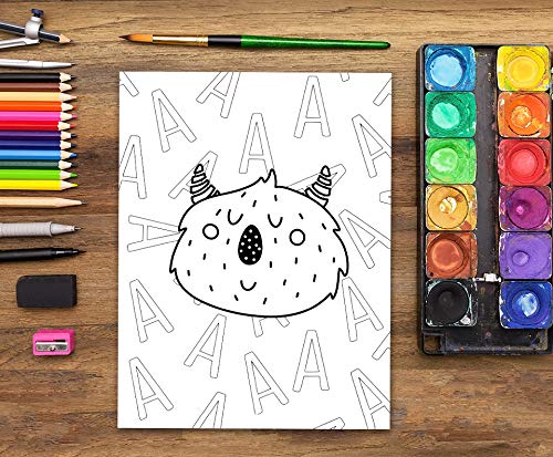 Libro de colorear para niños: Formas Letras Números: de 1 a 4 años: Un divertido cuaderno de actividades para niños y niñas de preescolar