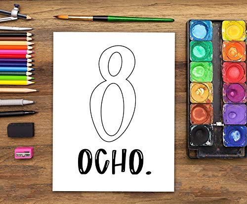 Libro de colorear para niños: Formas Letras Números: de 1 a 4 años: Un divertido cuaderno de actividades para niños y niñas de preescolar