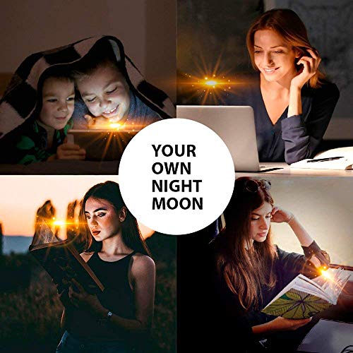 Libro luz LED lampara de lectura recargable,LUXJET® Clip Luz de lectura con brillo ajustable,E-reader Noche Lampara de Lectura Marca de Libro con Brazo Flexible (#1)