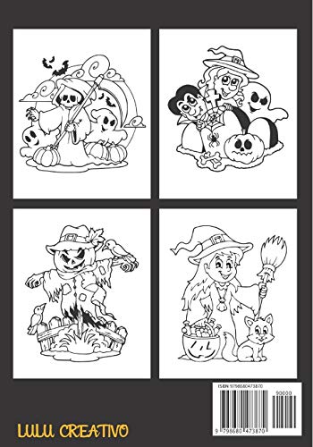 Libro para colorear de Halloween para ninos de 4 a 10 anos version 2: Libro para colorear para niños de Halloween | Libro de colorear para niños de 3 ... fiesta de Halloween | Gran formato 8.5 * 8.5