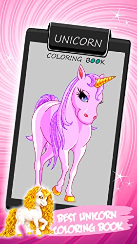 Libro para colorear unicornio