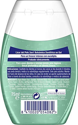 Licor del Polo - Pasta de dientes 2 en 1 Balsámico - 1ud de 75ml