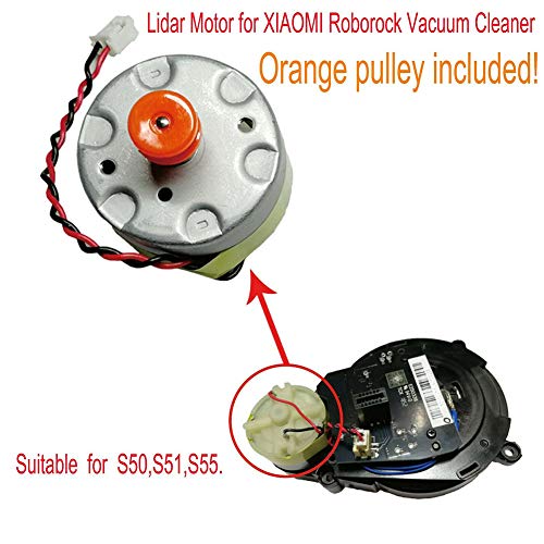 Lidar Motor Power Aspirador Accesorios Sensor de Distancia Robot Metal LDS Mini Piezas de Repuesto Con Cable para Roborock S50 S51 S55, No nulo, como se muestra en la imagen, Tamaño libre
