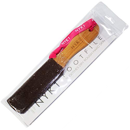 Lima de Pie para Pedicuras SMOOTHIE de NYK1 - Madera Curvada Natural para Eliminar la Piel Muerta Seca Endurecida al Instante para un Acabado Profesional, Revitalizador y Aterciopeladamente Suave