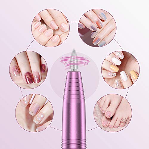 Lima de Uñas Eléctrica Tesoky 11 en 1, Fresa de Uñas Eléctrica Portátil Profesional Para Manicura y Pedicura, Juego de Cortaúñas Para uso Doméstico y Salón