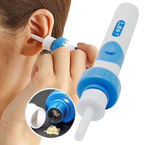 Limpiador de cera de oído con 2 puntas de silicona extraíbles; para bebés, jóvenes y adolescentes adultos