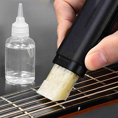 Limpiador de cuerdas para guitarra Wonderday, aceite para el cuidado de guitarra, cuerda de guitarra, lubricante para protección de aceite, pulido, para limpiar la suciedad oxidada, 30ml