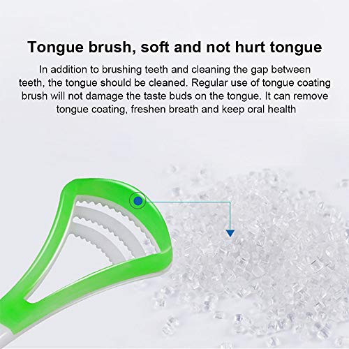 Limpiador de lengua, el mejor remedio para el mal aliento naturalmente antimicrobiano y previene enfermedades de salud bucal flexibles, paquete de 5 colores