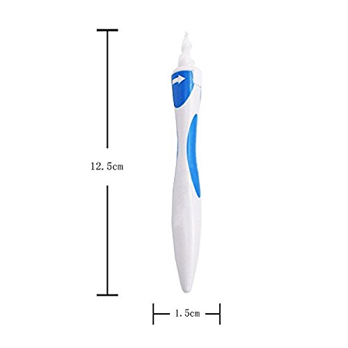 Limpiador de oídos inteligente, flexible para quitar la cera de los oídos, 16 puntas, de seguridad, suave, en espiral, para quitar la cera de los oídos, fácil de limpiar