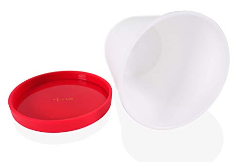 LIN Recipientes con Tapa para Conservar Helado Paquete de 4 Envases Redondos Reutilizables de Congelación de 1 Litros para Helado Casero, Sorbete, Yogur Helado o para Guardar Comida en General