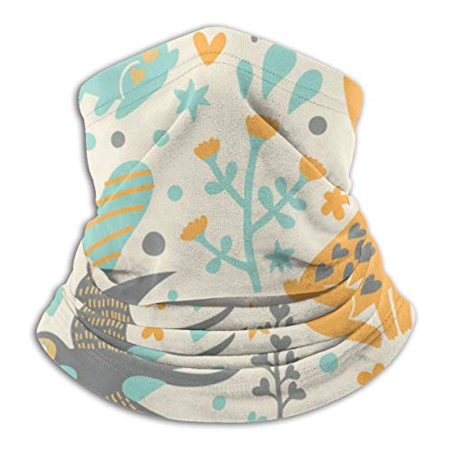 Linger In Cute Bird Rabbit Neck Warmer Headwear Face Scarf Unisex