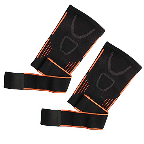 LIOOBO 1 Par Coderas Deportivas Codera de Compresión Antideslizante Ajustable Soporte para Codo para Tendinitis Esguince Artritis Golf Tenista (S)