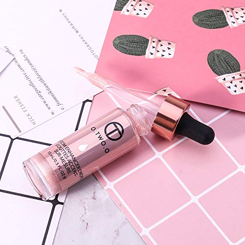 Liquid Highlighter Make Up Shimmer Face Highlighter Bronceador Gotas Corrector en crema para mujer Resplandor ultra concentrado Iluminador-02 CELESTIAL