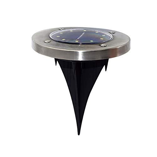 Liquidación! WATOPI - Luz solar para el suelo de jardín, 10 luces LED de color blanco, resistente al agua, para exteriores, para patio, césped, estanque, entrada, pasarelas, etc.