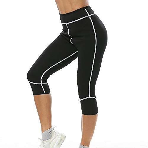 Litthing Pantalones para Adelgazar Neopreno Mujer Deportivos Pantalones Sauna Pantalón de Sudoración Adelgazar Pantalón Quema Grasa Mallas Termicos de Neopreno