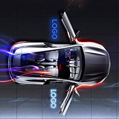 Liu xinling 2 Piezas/Porción Recepción del Coche De Luz Láser Proyector Luces De Decoración De Puerta De Coche Insignia De La Sombra De La Llama Caballo Chino Taiji Car Styling,For Horse b