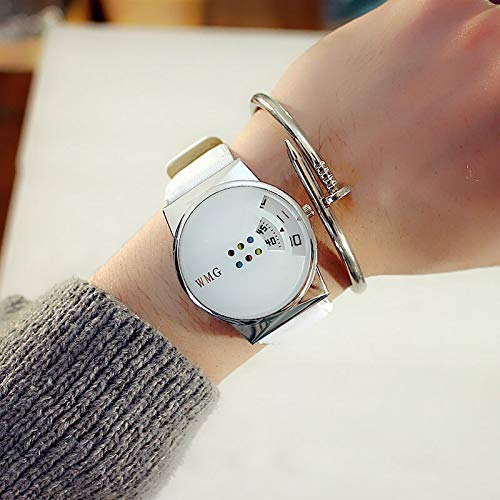 LiuQ Relojes de Pulsera Relojes de la Personalidad La Creatividad de la Mujer Must-Have Moda Colorido de la Placa giratoria Tabla Estudiante de Cuello Blanco Favorito de Pulsera for Las Mujeres Mujer