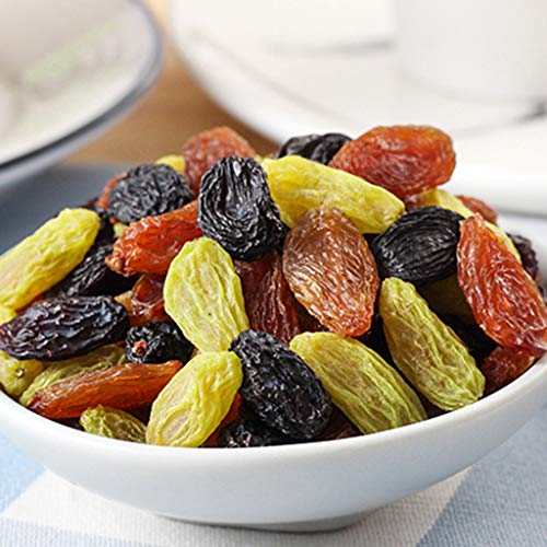 LJQ Heterogéneo con pasas de UVA, Grosella Negra Rojo y Verde pasas Mezclado en Tres Colores (250G, 500G, 1000G),1000g
