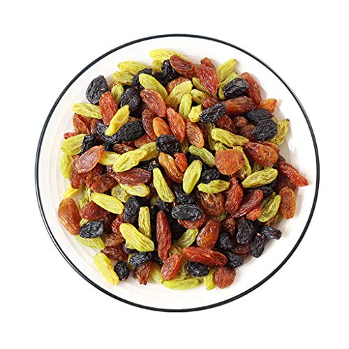 LJQ Heterogéneo con pasas de UVA, Grosella Negra Rojo y Verde pasas Mezclado en Tres Colores (250G, 500G, 1000G),1000g