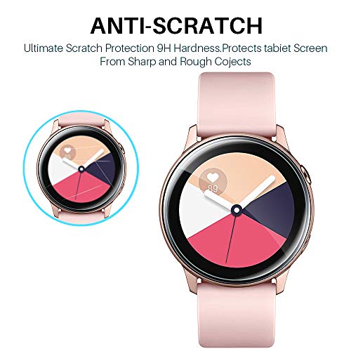 LϟK 6 Pack Protector de Pantalla para Samsung Galaxy Watch Active 2 (40mm) / Samsun Galaxy Watch Active, [Sin Burbujas] [Funda Compatible] [Sin Bordes Elevados] HD Flexible Película de TPU