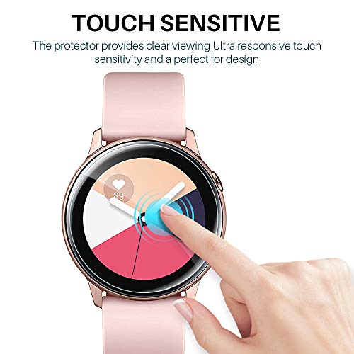 LϟK 6 Pack Protector de Pantalla para Samsung Galaxy Watch Active 2 (40mm) / Samsun Galaxy Watch Active, [Sin Burbujas] [Funda Compatible] [Sin Bordes Elevados] HD Flexible Película de TPU