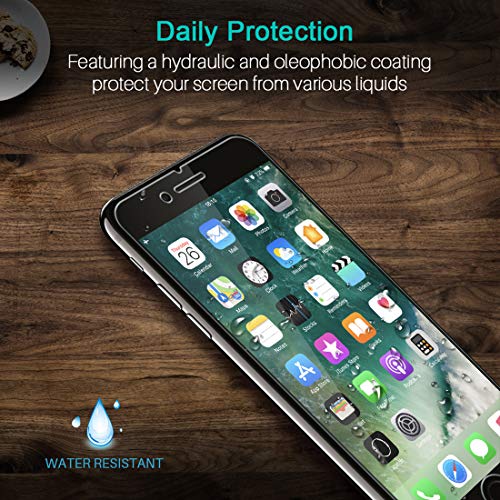 LK Protector de Pantalla para iPhone 7 Plus/iPhone 8 Plus Cristal Templado, [3 Unidades] [9H Dureza] [Equipado con Marco de posicionamiento] Vidrio Templado Screen Protector,LK-X-54