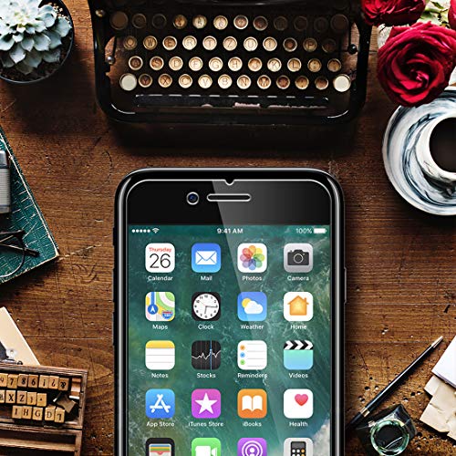 LK Protector de Pantalla para iPhone 7 Plus/iPhone 8 Plus Cristal Templado, [3 Unidades] [9H Dureza] [Equipado con Marco de posicionamiento] Vidrio Templado Screen Protector,LK-X-54