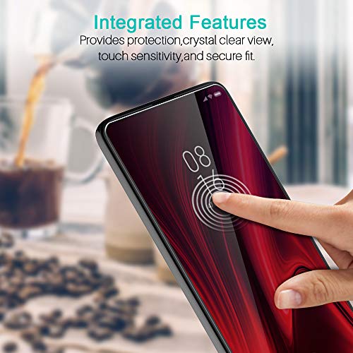 LK Protector de Pantalla para Xiaomi Mi 9T / Mi 9T Pro Cristal Templado, [3 Pack] [9H Dureza] [Equipado con Marco de posicionamiento] [Resistente a Arañazos] Vidrio Templado Screen Protector