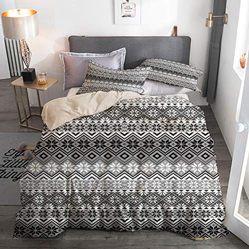 LKCDNG JIOLK Juego de Ropa de Cama 3 Piezas Microfibra,Opium Poppy Field y Beautiful Yard Sunset sobre el océano bajo Las Nubes,1 Funda Nórdica y 2 Funda de Almohada (Cama 220x240)