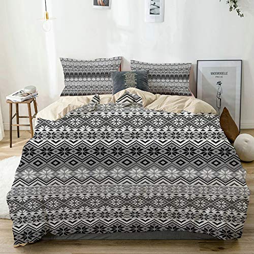 LKCDNG JIOLK Juego de Ropa de Cama 3 Piezas Microfibra,Opium Poppy Field y Beautiful Yard Sunset sobre el océano bajo Las Nubes,1 Funda Nórdica y 2 Funda de Almohada (Cama 220x240)