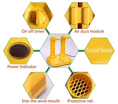 LKNJLL Pesados ​​Bota, Zapato, Y Guante Secadora (2 Pares)