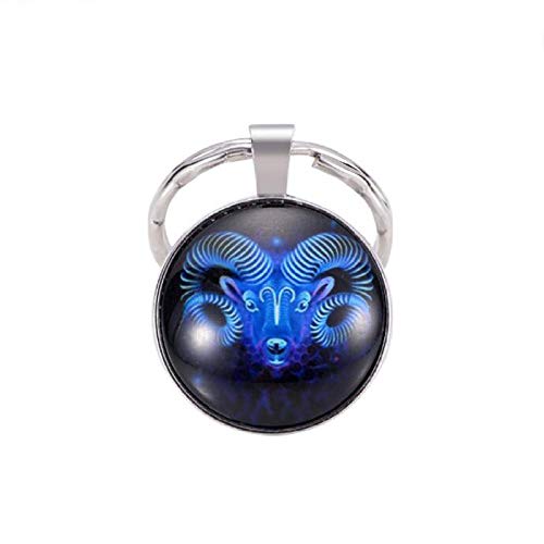 Llavero Colgante 12 Constelación Llavero Aries Tauro Leo Virgo Libra Escorpio Sagitario Colgante Llavero Aries