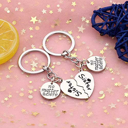 Llavero de la Hermana, joyería de la Hermana, Regalos de la Hermana, Regalo de la Amistad, Regalo para el Mejor Amigo Hermana de la Hija