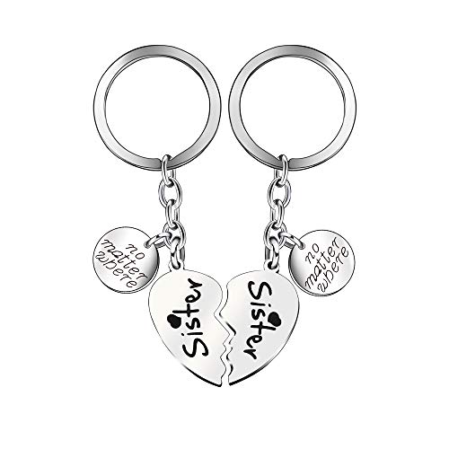 Llavero de la Hermana, joyería de la Hermana, Regalos de la Hermana, Regalo de la Amistad, Regalo para el Mejor Amigo Hermana de la Hija