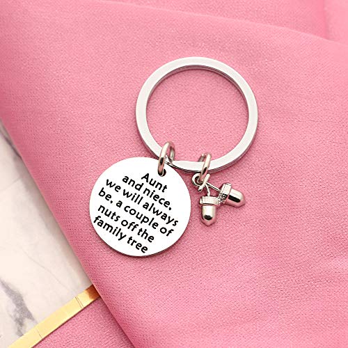 Llavero de tía para regalo de sobrina, tía y sobrina, anillo para el día de la madre, regalo de cumpleaños