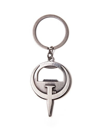 llaveros juego Quake logotipo de metal de 10 cm
