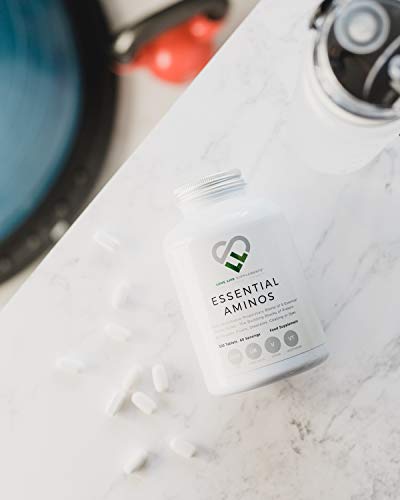 LLS aminoácidos esenciales (EAA) | 300 pastillas / 60 porciones | 5-10g por porción | 8 aminoácidos esenciales absorbibles | Producido en el Reino Unido con certificación GMP