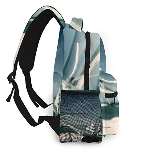 LNLN Mochila Casual para niñas Drifting Bottle Laptop Backpack School Backpack for Men Women Lightweight Travel Casual Durable Daily Daypack College Student Rucksack 11 5in X 8in X 16in