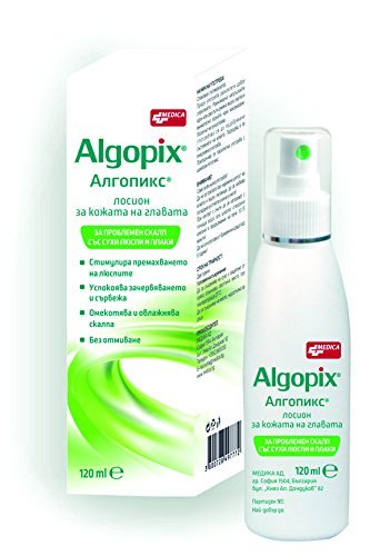 Loción Algopix para el cuero cabelludo, 120 ml para cabello problemático con capas canas secas, alivia el picor, hidratante