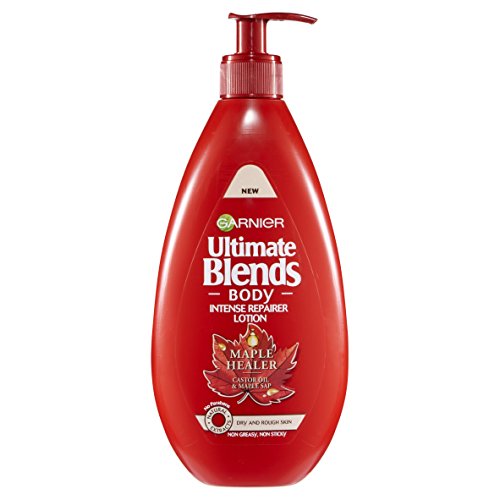 Loción corporal Garnier Ultimate Blends Maple para piel seca, 400 ml