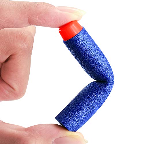 Locisne 100pcs 7.2cm Recarga de Dardos Soft EVA Foam Bullet Munición Pack para Nerf N-Strike Elite Series- Azul(EVA bala 100)
