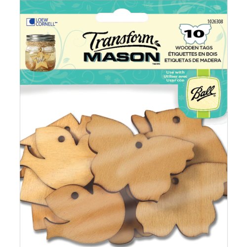 Loew Cornell 1026 – 308 – Etiquetas de Madera, Home Sweet Home, Paquete de 10 Unidades