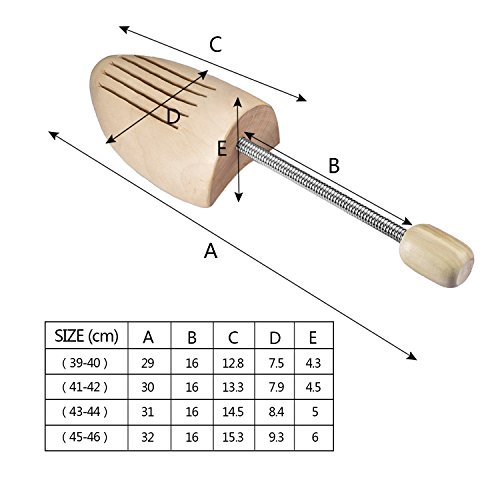 logei® 1 par de la alta calidad de caracol de madera hormas de zapatos primavera Camilla zapatos Siguiente Hombres Gr. 43-44