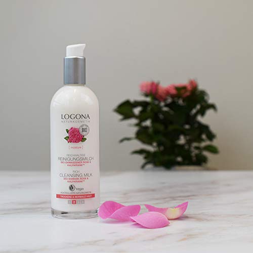 logona Natural cosmético Reich haltige Leche limpiadora, limpia porentief & es especialmente suavemente, la piel Vegano), 125 ml
