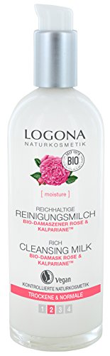 logona Natural cosmético Reich haltige Leche limpiadora, limpia porentief & es especialmente suavemente, la piel Vegano), 125 ml