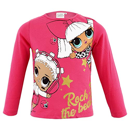LOL SURPRISE HS1501 - Camiseta de manga larga para niña Fucsia 1499 8 Años-128 cm