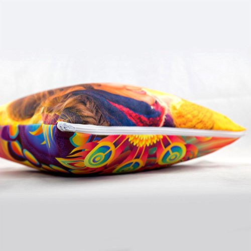 LolaPix Cojin Personalizado con Foto. Regalos Personalizados con Foto. Impresión Total por Las 2 Caras hasta la Costura. Relleno Incluido. Varios Tamaños. 35X35