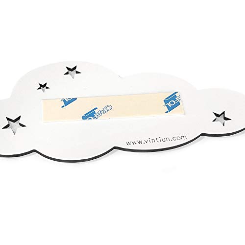 LolaPix Placa Puerta Infantil Personalizada con Nombre. Regalos de Madera Personalizados. Letrero de Madera Adhesivo para Habitación Niño/a Bebé. Placa Personalizada Nube